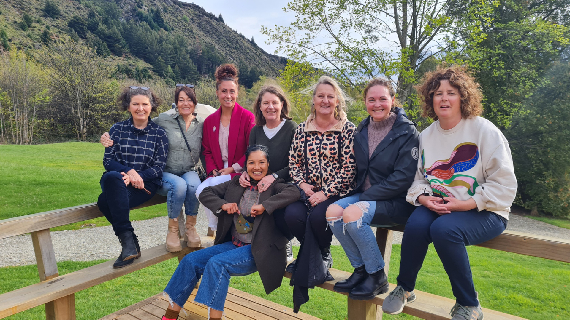 Girls group at Cross Hill Domes